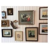 Framed art, various mediums