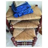 Trio of nesting seats