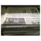 Collection of old newspapers