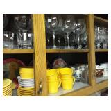Dishes from stem ware to plastic ware