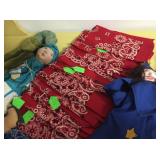 Bandanas, Handsel and Gretel hand puppets
