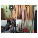 Wall of hand tools