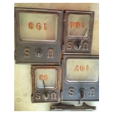 Old safe deposit box doors