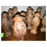 hand carved wooden figurines