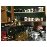Glassware and kitchen items
