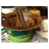 Wooden salad set