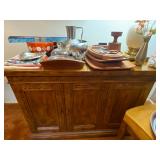 Artefacts pecan server matching dining room suit
