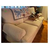Henredon fabric sofa, 90 inches 