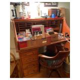 Antique Oak roll top desk