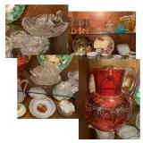 Antique Stemware and Brilliant Cut Crystal