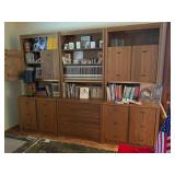Mid-century bookcase, wall units by Conantball Furniture Makers, 5 in all