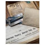 American Poultry papers and memorabilia