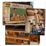 Children Doll Houses 4 and wooden blocks for furniture
