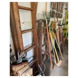Golf Clubs, Ladders, Tools