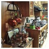 Copper cookware and kitchen wares