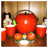 Pumpkin decoratives and serving pieces