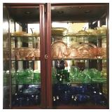 Yellow, Pink, Green and Blue Depression glass 