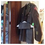 Military uniform, table cloths