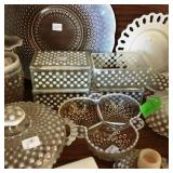 French Opalescent Hobnail collection 
