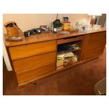 Danish Teakwood Dresser  with sliding cabinet in middle