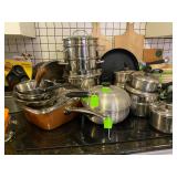 Pots, Pans by Farberware, Tramontina, Copper Chef Skillet and more. 