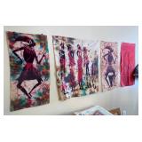 Batik African Life art on textiles