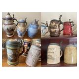 Collection of German Steins