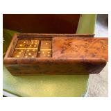 Burl Wood Domino set