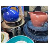 Fiestaware and Laurie Gates pottery