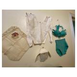 Antique Ladies undergarments, Vintage 2 piece bathing suit