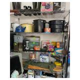 Enamelware Camping Pans, Gear and Fishing Tackle Boxes