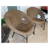 Oval Wicker Patio Chairs