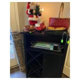 Modern Black Wine Cabinet