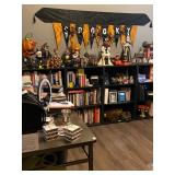 Halloween Decorations and 15 linear feet of Books and More