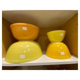 Vintage Pyrex Yellow Bowls