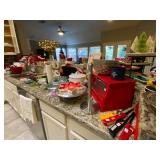 Kitchen loaded with RED everything