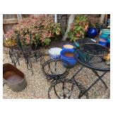 Outdoor Tables, planters and more