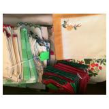 Vintage and embroidered napkins