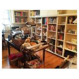 Books, telephones, sewing notions