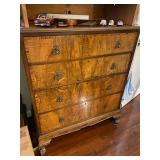 Antique French Burlwood Dresser