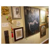 Artwork Originals to Prints throughout home