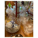 Crystal Biscuit Barrels and Decanters