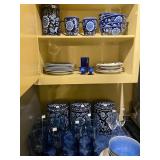 Large selection of Blue White dishes from Pier 1, Madarin