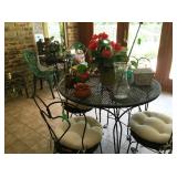 Wrought iron patio set