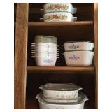 Pyrex and Corning ware
