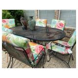 Wrought Iron Patio Furniture and Cushions