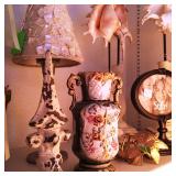 Lamps and sea shell decoratives