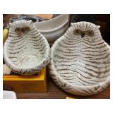 Owl Chip and Dip Bowls 