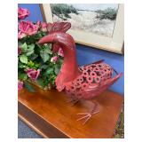 Red Metal Rooster