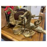 Pair of Brass Dragon book Ends  